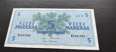 5mk 1963 Litt.B, ALE-Hes, Q-sarjaa