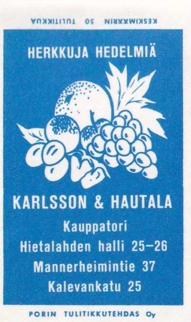 Helsinki, Karlsson & Hautala . Kauppatori     7/11
