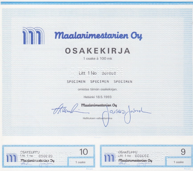 OKK 1993 Maalarimestarien Oy spec, Helsinki
