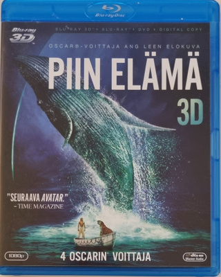 PIIN ELÄMÄ 3D BLU-RAY + BLU-RAY (2 DISC)
