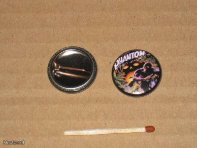 Mustanaamio rintanappi 1" Phantom j5