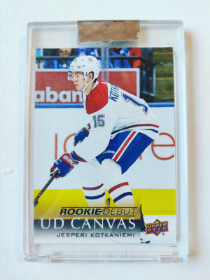 Jesperi Kotkaniemi - 18-19  UD Rookie Debut Clear-Cut Canvas