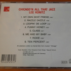 Lee Konitz-Chicago'N All That Jazz CD. - pikkukuva 2