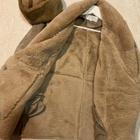 VILA beige vaalea ruskea talvitakki shearling jacket M - pikkukuva 2