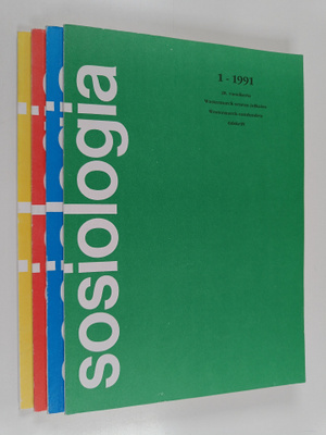 Sosiologia vuosikerta 1991 1-4