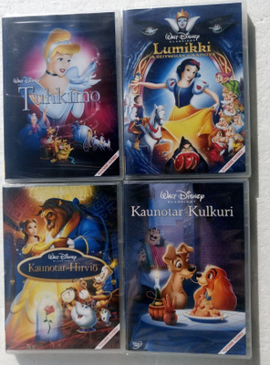 Lumikki, Tuhkimo, Kanotar ja Kulkuri, Kaunotar ja hirviö DVD
