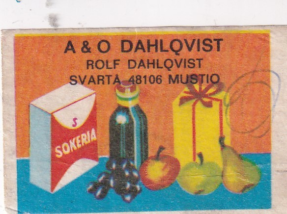 Svarta . Mustio, A & O Dahlqvist , 5/12