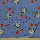 Iso Mansikka kuosinen retrokangas 240 cm x 145 cm - pikkukuva 1