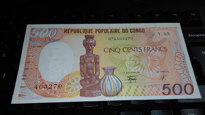 Congo Kongo 500 francs 1990 P8 UNC