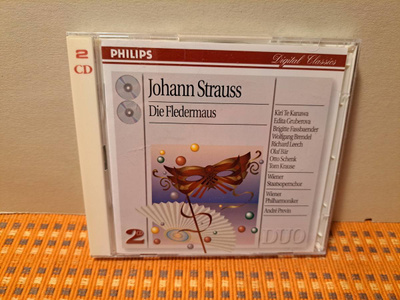 Strauss:Die Fledermaus-Previn-Te Kanawa-Gruberova-Krause 2CD