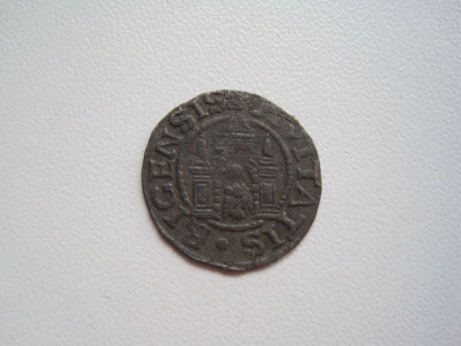 RIGA SHILLING 1571 RIGENSIS,ARGEN.  124
