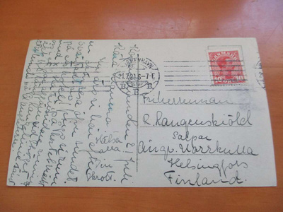 1921 Tanska kortti Hkiin hl Norrkulla Salpariin