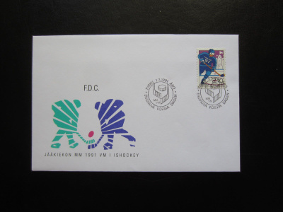 FDC 1991 Jääkiekon MM-kisat