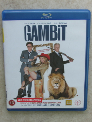 Gambit, blu-ray. Colin Firth, Cameron Diaz