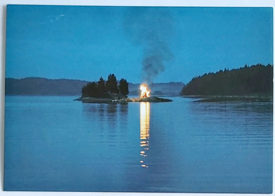 "Juhannuskokko"-KULKEMATON POSTIKORTTI