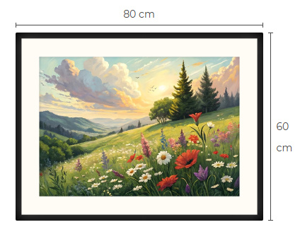 Uusi Kukkapelto maisema taulu 60 cm x 80 cm