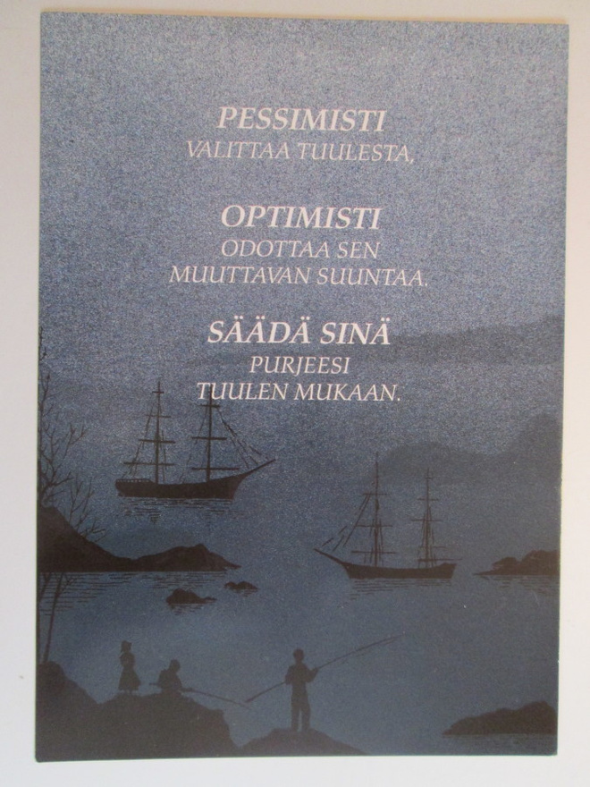 KULKEMATON PESSIMISTI OPTIMISTI JUHA AARREPALO