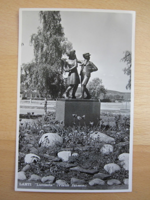 VANHA Postikortti Lahti 1950-l Alkup. Mallikappale