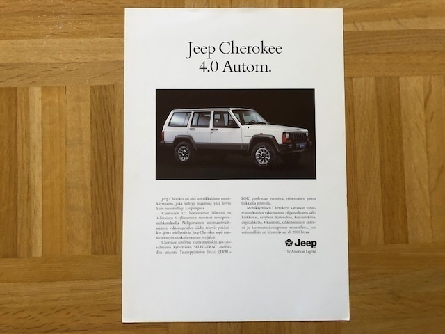 Esite Jeep Cherokee 4.0 Autom., ~1990