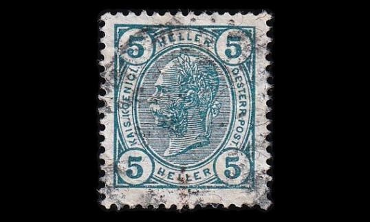 Itävalta 108C o Franz Joseph 5 H lakkan (13:13½) (1904)
