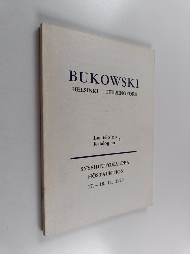 Bukowski Helsinki - Helsingfors : Syyshuutokauppa 17.-18....