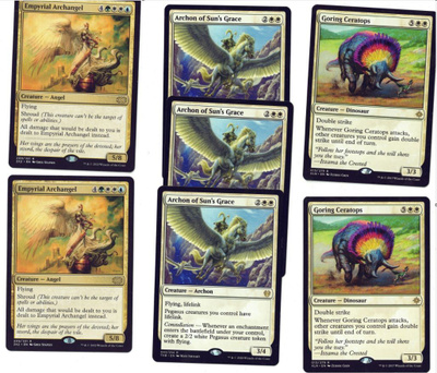 MTG Valkoiset ja multicolor Raret