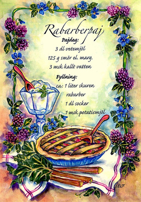 Ingrid Elf, Rabarberpaj, käyttämätön