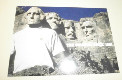 Fruit Of The Loom -mainoskortti, Mount Rushmore, MiniMoi 576