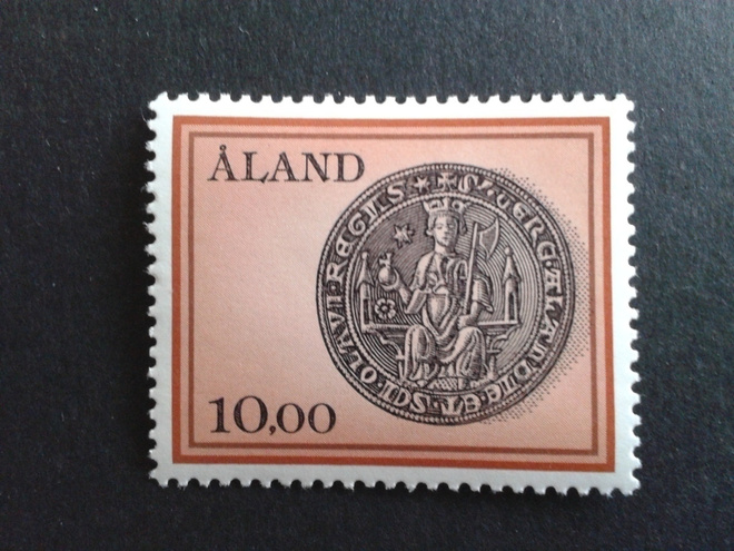 åland 1984 maakuntasinetti 10mk**