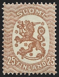 1919 M-17 Saarinen 25 p ruskea ** LaPe 92 b A