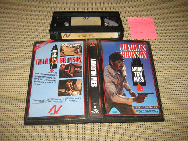 Armoton Mies-VHS (FIx, Nordic Video, Charles Bronson, 1970)