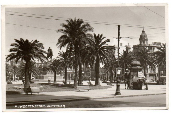 Vanha kortti, Uruguay, Montevideo, vuodelta 1938