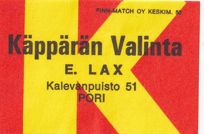 Pori, Käppärän Valinta, E, Lax    ,   b420