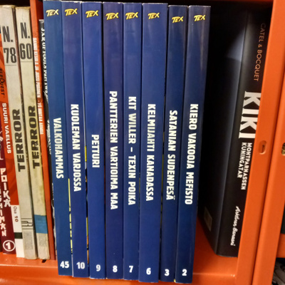 Tex Willer kirjasto valikoima