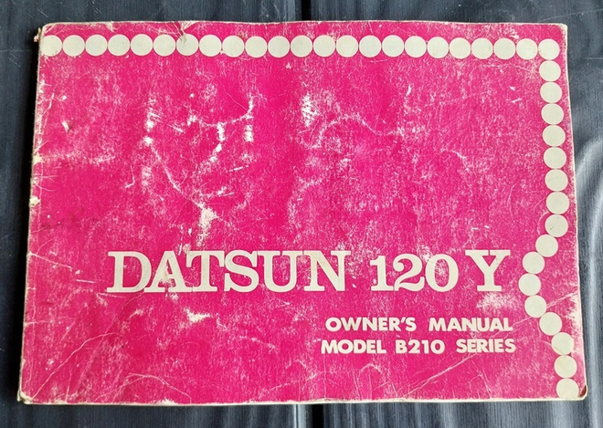 DATSUN 120Y owner's manual model B210 series