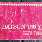 DATSUN 120Y owner's manual model B210 series - pikkukuva 1