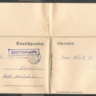 Kenttäposti - Kenttäpostia + Hämeenlinna 22.8.1941 - pikkukuva 1