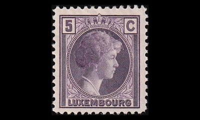 Luxemburg 166 ** Charlotte 5 C violetti (1926)
