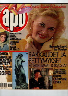 Apu n:o 17 1995 Hannele Lauri. Andy. Johannes & Kyllikki.