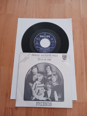 Friends – Säästä Suukkosi Vain 7" ps orig 1976 uusi mint