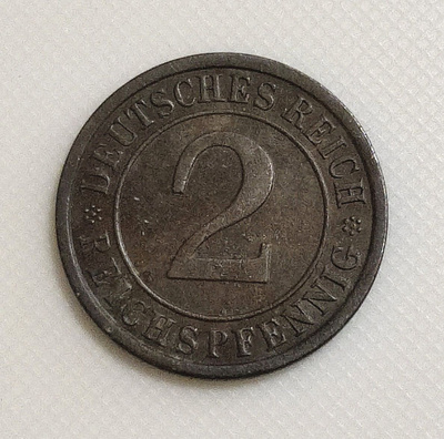 Saksa 2 Pfennig 1925A
