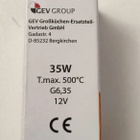 G6.35 halogeenilampun kanta, 12 V, 35 W - pikkukuva 2