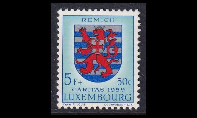 Luxemburg 616 ** Caritas 5 Fr + 50 C (1959)