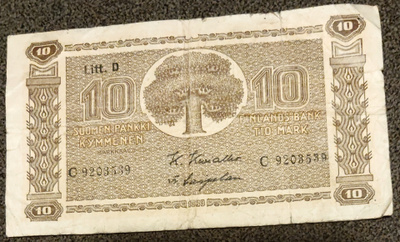10 markkaa 1939