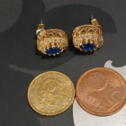 Swarovski kristalli korvakorut sininen kivi korvakorut - pikkukuva 4