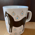 Marimekko musta tamma muki UUSI - pikkukuva 1