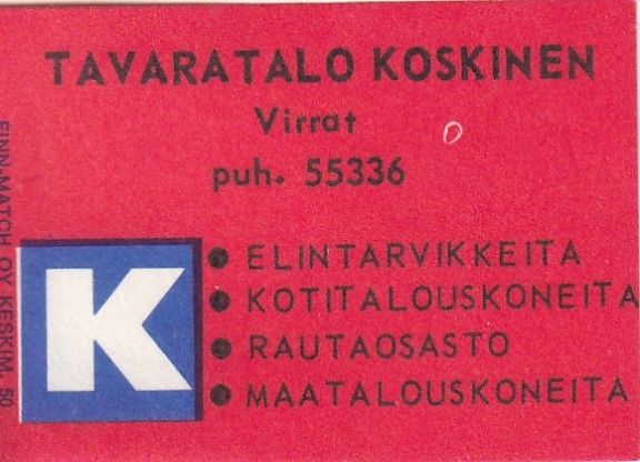 Virrat, Tavaratalo Koskinen   b589