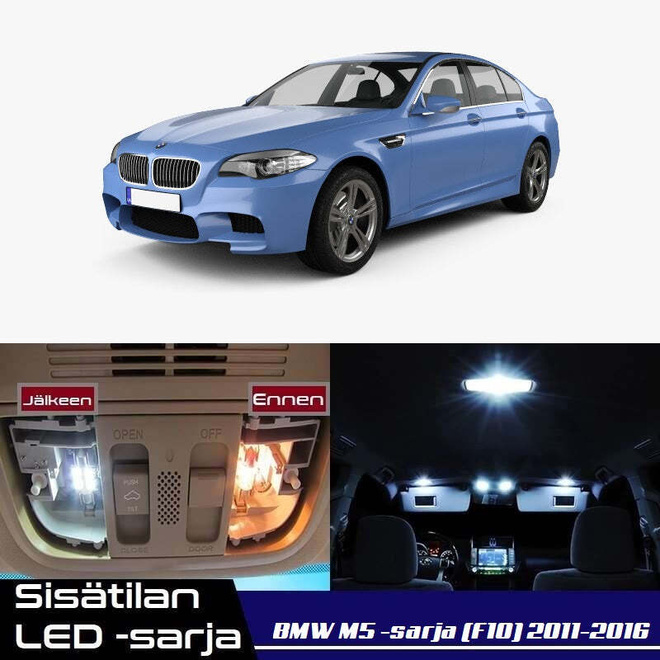 BMW M5 (F10) Sisätilan LED-sarja 20-osainen