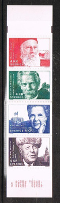 Ruotsi 1991 - Nobelvoittajia vihko (2x4eril)  ++