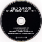 Kelly Clarkson • Behind These Hazel Eyes PROMO CD-Single - pikkukuva 2